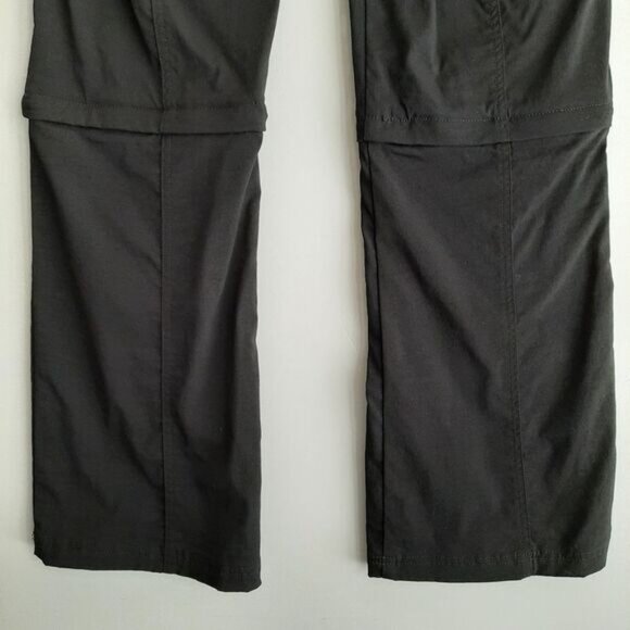 PRANA Monarch Hiking Utility Zip-Off Convertible Pants to Shorts Black Sz 6 - Picture 10 of 14